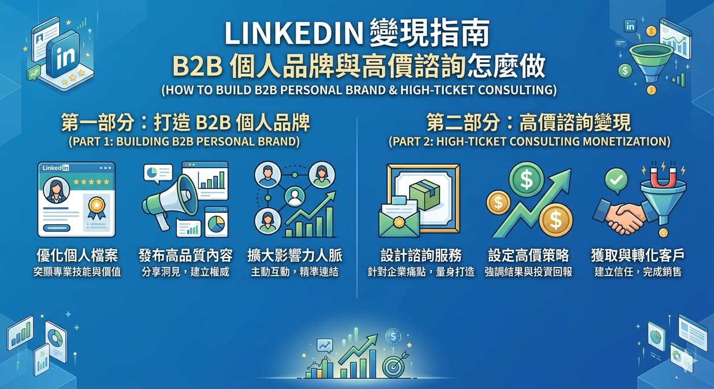 LinkedIn 變現指南:B2B 個人品牌與高價諮詢怎麼做